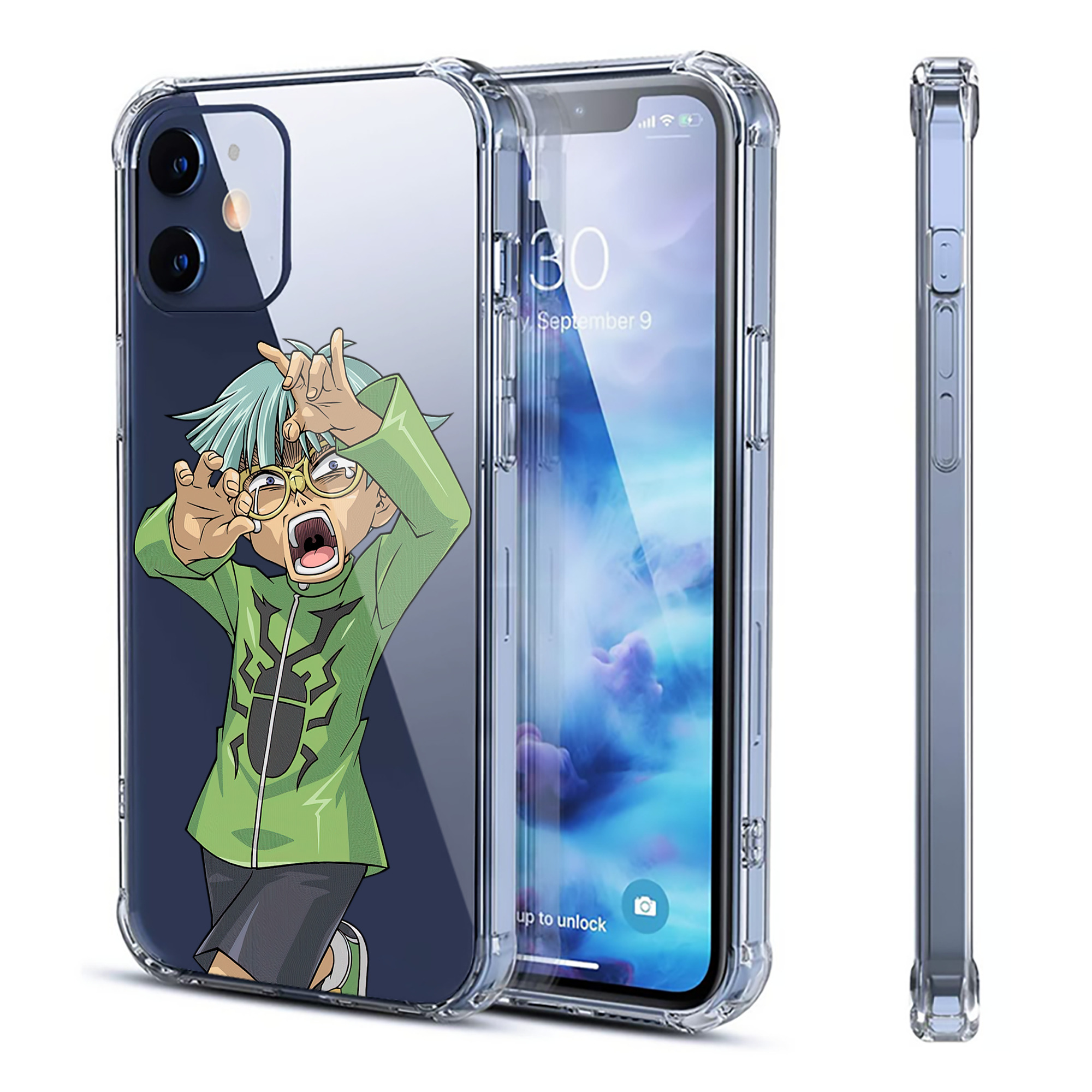 （画像用） 遊☆戯☆王 Yu-Gi-Oh! 【iPhone 12シリーズ対応】透明スマホケース（クリアソフトケース）